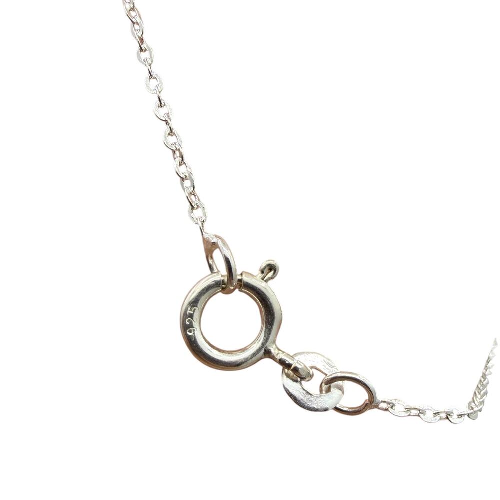 Spiny Oyster Copper Turquoise Pendant Necklace 925 Sterling Silver 18in Chain - Picture 6 of 6